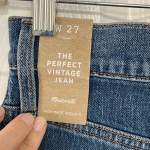 NWT Madewell The Perfect Vintage Jean | Size 27